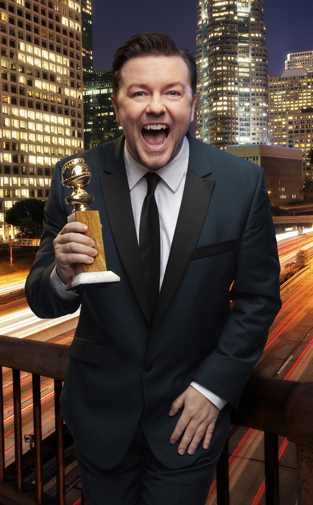 No One Was Safe During Ricky Gervais' Opening Monologue at the 2016